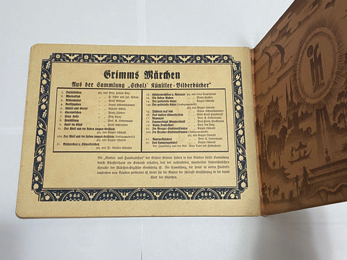 Livro Antigo Alemão 1930 Principe Sapo Irmãos Grimm Ilustrado