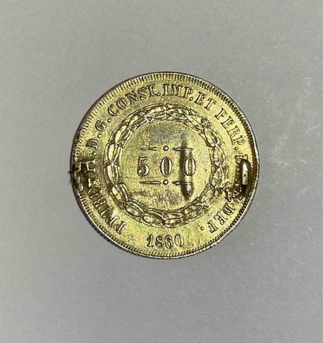 Antiga Moeda 500 Reis 1860