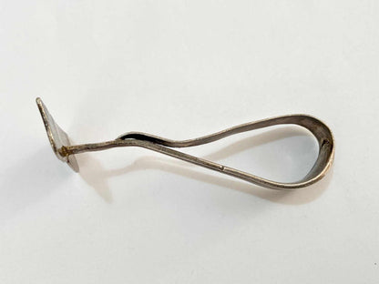 Antigo Raspador Talher Pazinha Cor Prata