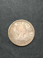Antiga Moeda De Prata Canada 1959 25 Cents