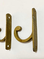 Antigo Suporte Bronze De Parede