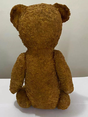 Urso De Pelúcia Antigo Decada De 20 Marrom Claro