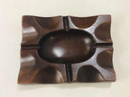 Cinzeiro Antigo De Mesa Em Madeira Nobre Anos 60 Peça Design