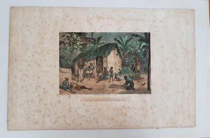Quadro Litografia Antiga Rugendas Brasil Imperial 1835