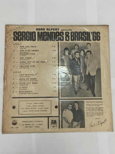 Antigo Lp Vinil Disco Sergio Mendes Brasil 66