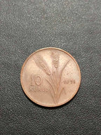 Moeda Antiga De Bronze 1971 Turquia 10 Kurus