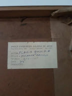 Antigo Quadro Gravura Assinado Flavio Gadelha 1979