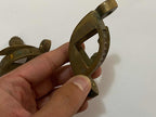 Antigas Peças Fixadoras Cantoneira Decorativas Em Bronze -l3