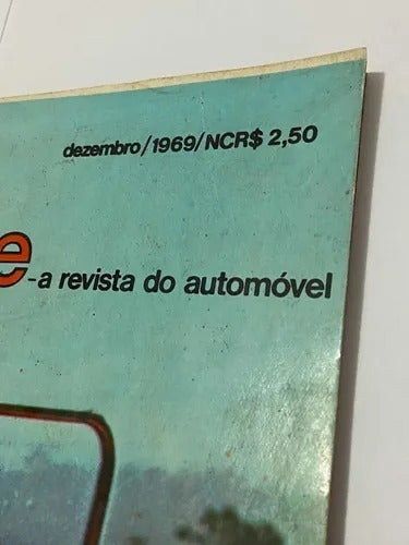 Antiga Revista Auto Esporte 1969 Automoveis