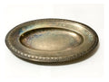 Antiga Travessa Oval Metal Prateado 27x18,5cm