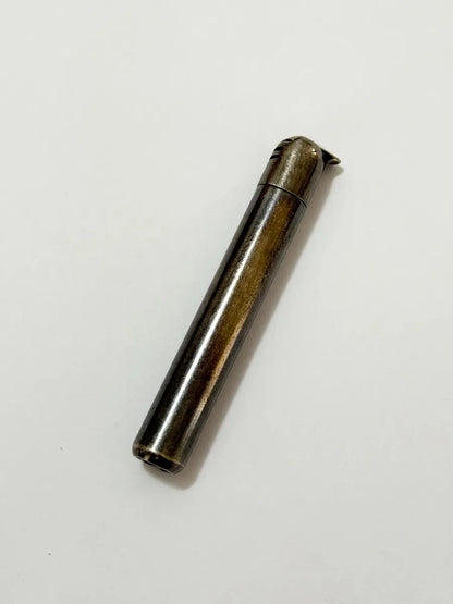 Antigo Isqueiro Metálico Cilíndrico