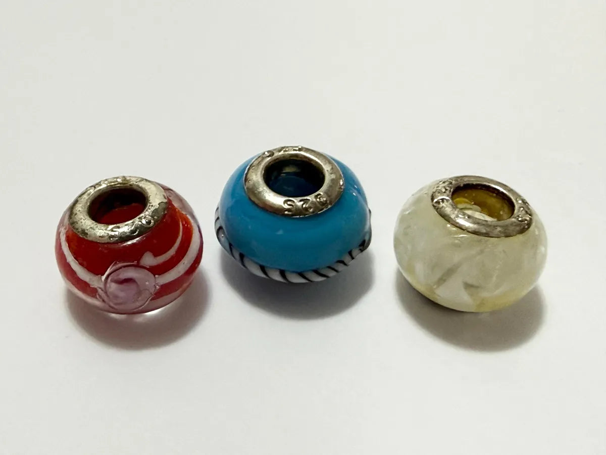 Berloques Murano E Prata 925 Cores E Detalhes - 3uni N3