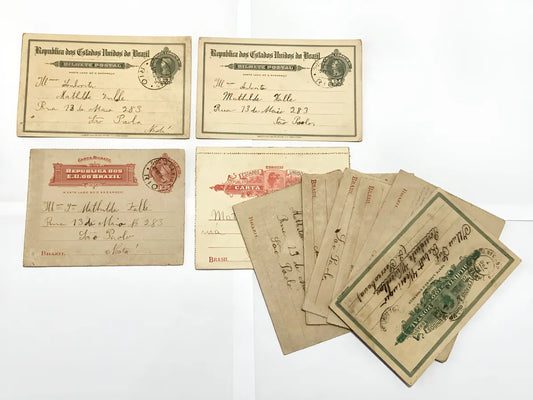 Bilhetes Postais Antigos República Do Brasil (lote)