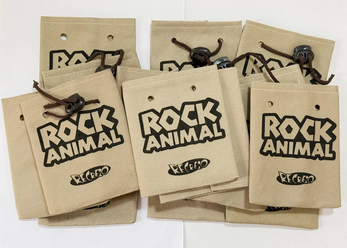 Lote 15 Bolsinhas Rock Animal Recreio Antiga Nylon Bege