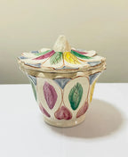 Bomboniere Antiga Ceramica Pintada a Mão C.A.S.P. Craquele