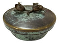 Caixa Porta Joias Antiga Art Nouveau Bronze Flores