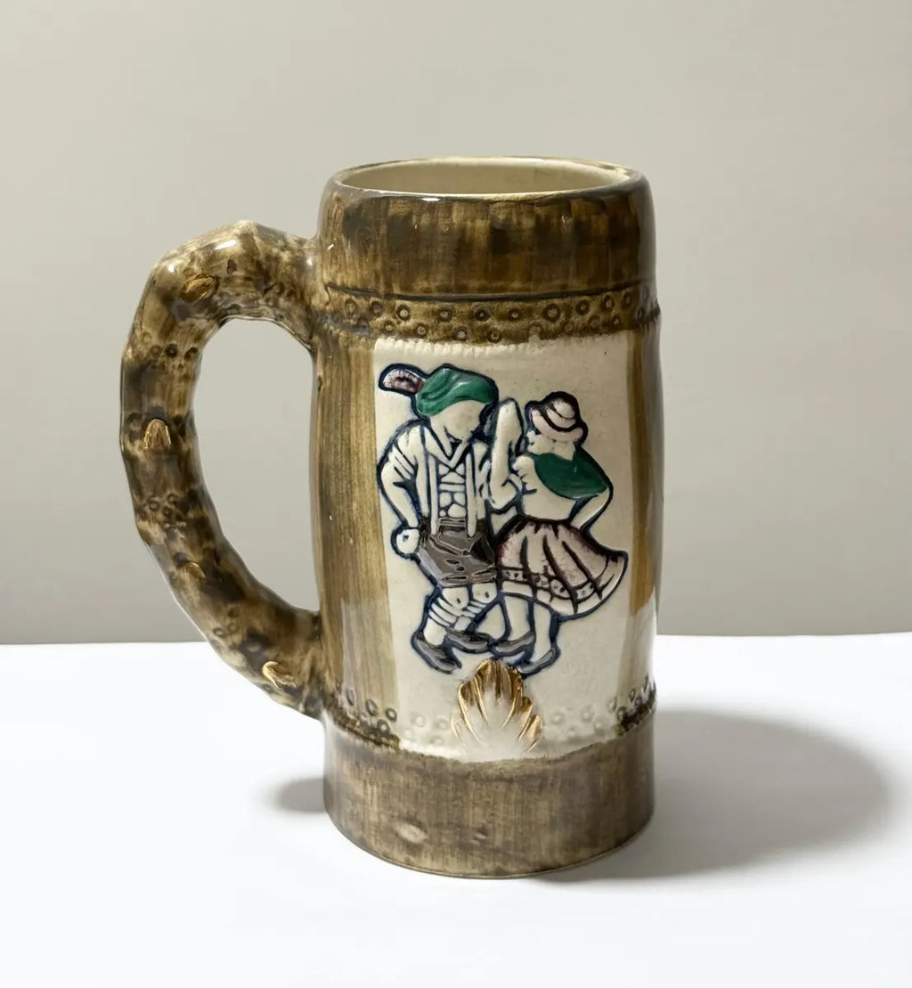 Caneca Antiga De Chopp Em Cerâmica Clube De Campo Itapevi