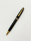 Caneta Antiga Montblanc Meisterstück Preta Detalhes Dourados