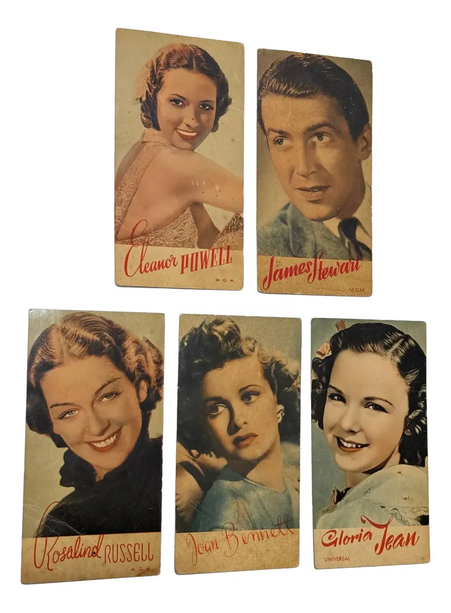 Cartões Hollywood Antigos Mgm Universal Sabonete Lever Lote5