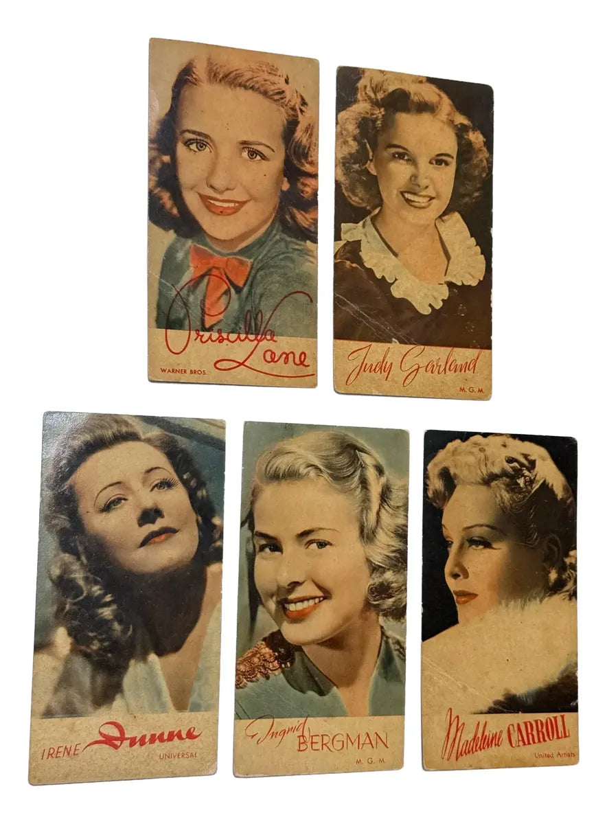 Cartões Hollywood Antigos Mgm Warner UA Universal 5