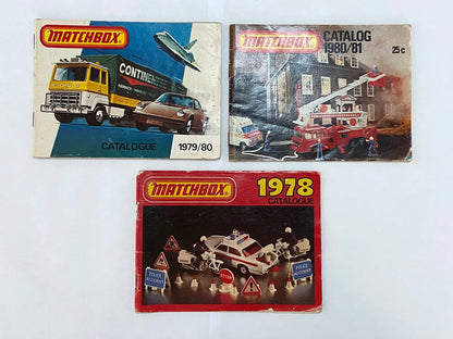 Catálogos Antigos Matchbox Originais 1978, 1979/80 E 1980/81