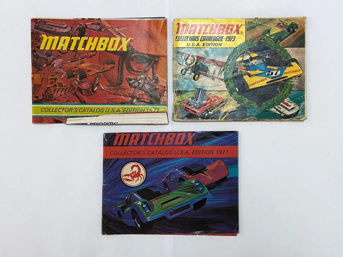 Catálogos Antigos Miniaturas Matchbox U.s.a 1971, 1972, 1973