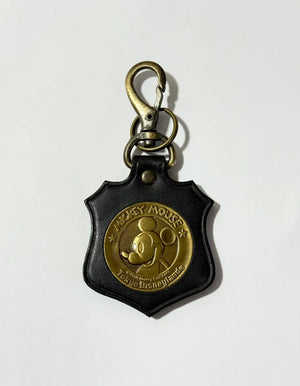 Chaveiro Antigo Mickey Mouse Tokyo Disneyland Couro