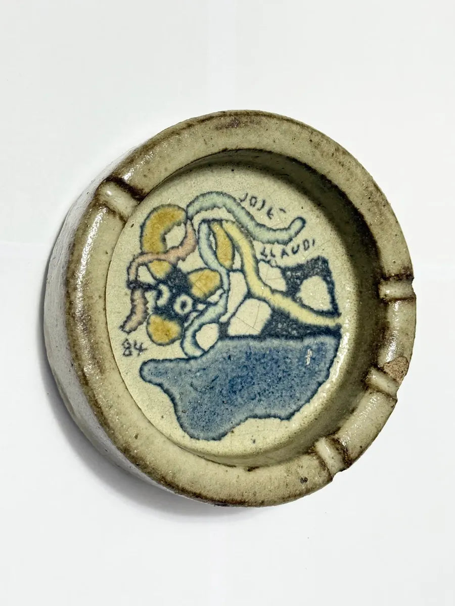 Cinzeiro Antigo Cerâmica Assinado José Cláudio 1984