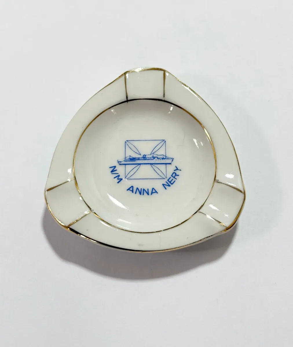 Cinzeiro Porcelana Mauá Antigo - Navio Anna Nery