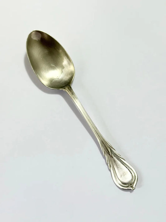 Colher Antiga Prata Europeia Com Marca