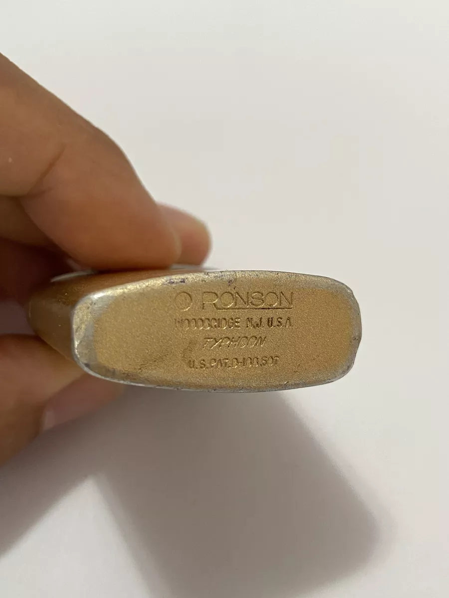 Isqueiro Antigo Ronson Typhoon Woodbridge Usa