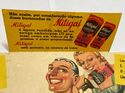 Brinde Folheto Antigo Casa Bayer - Bonecos Mitigal