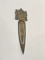 Abridor De Cartas Antigo Prata 925 Com Placa Judaica