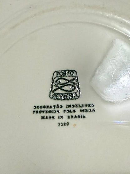 Prato Antigo Cerâmica Porto Ferreira Geométrico / Floral