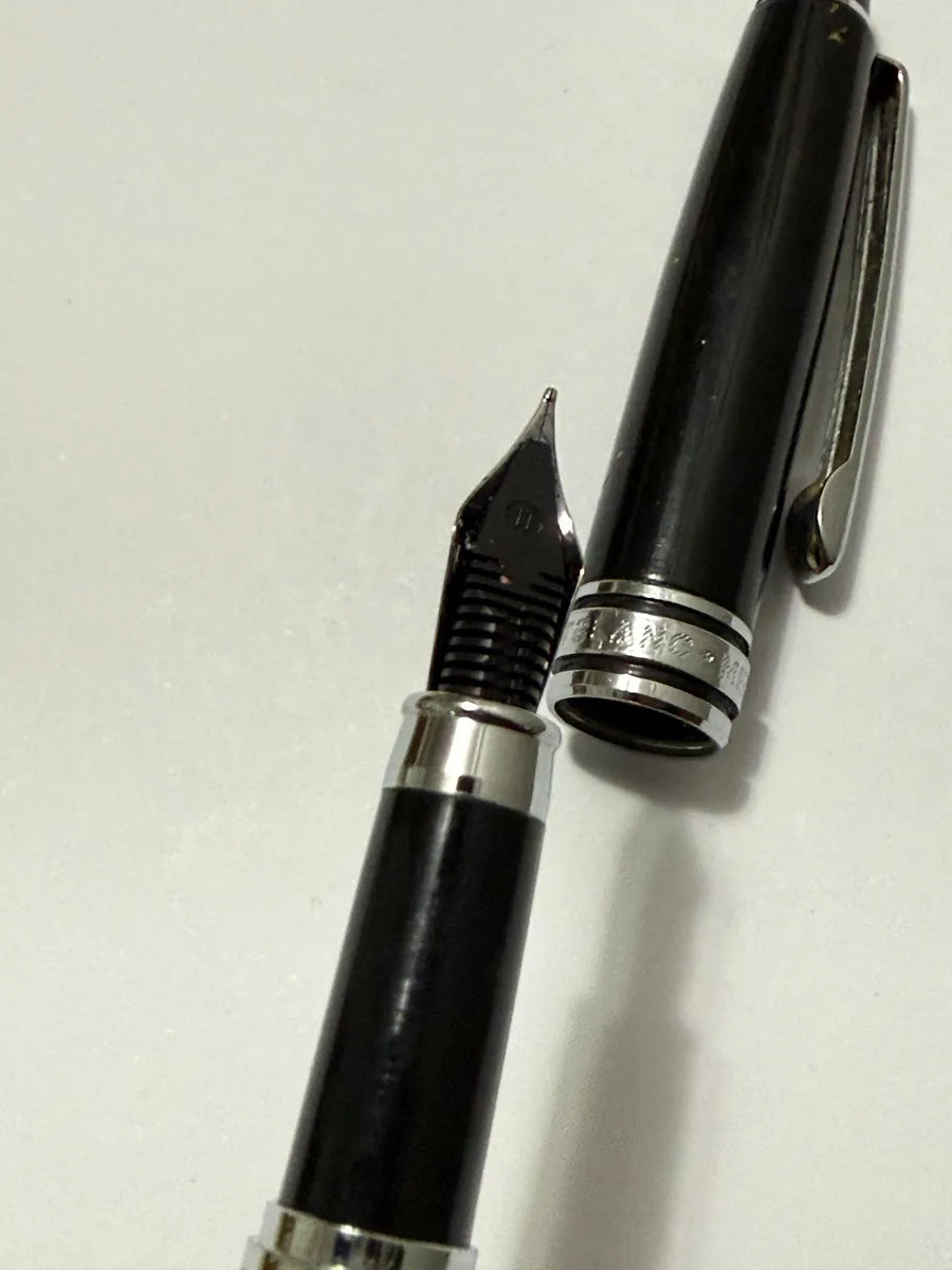 Caneta Tinteiro Montblanc Meisterstück Preta/prata