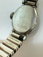 Relógio Antigo Timex Vintage Com Pulseira Expansível Prateado