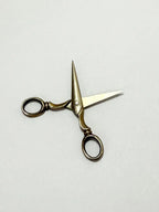Tesoura Miniatura Antiga Prata 3,5cm