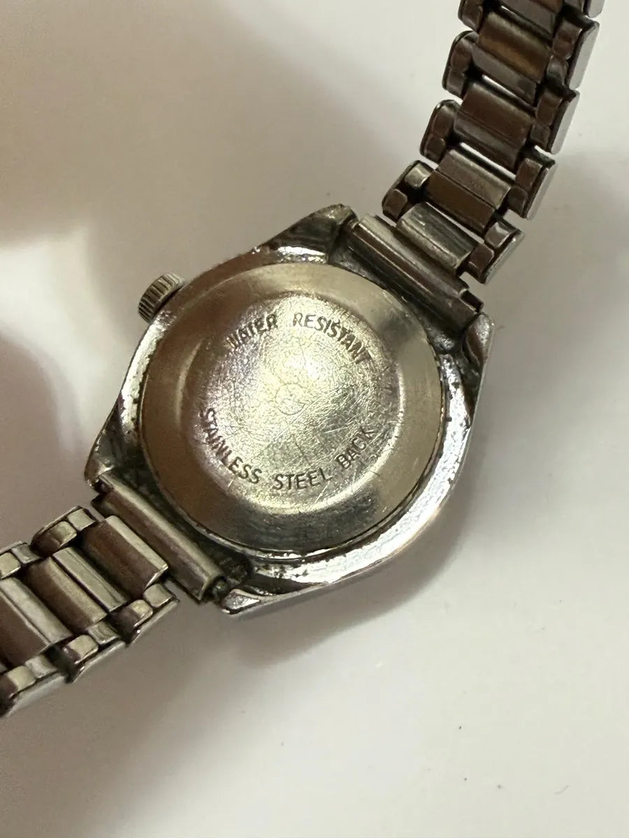 Relógio Timex Antigo Aço - Calendário Dia/data Prateado