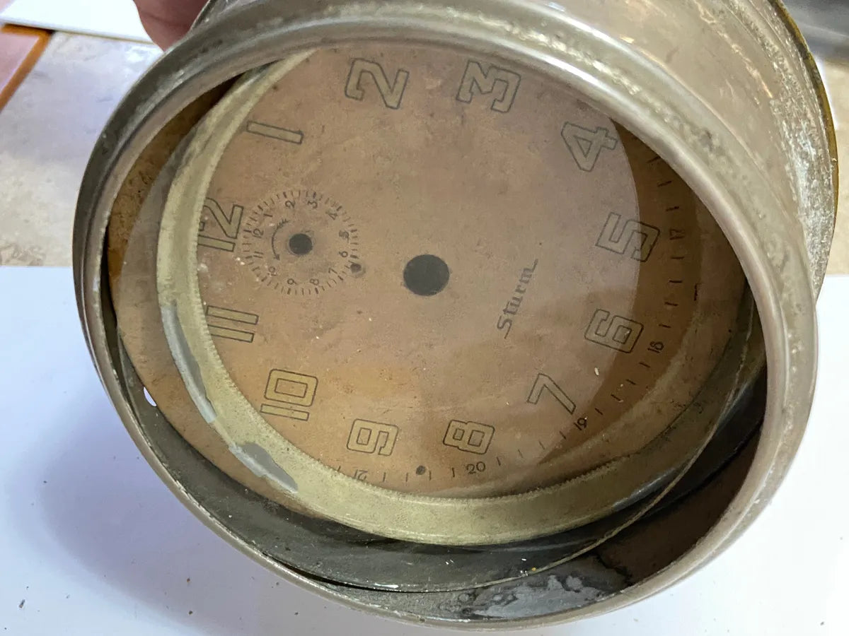 Relógio De Painel Sturm Antigo - Década De 40/50