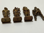 Miniaturas Antigas Soldadinhos De Chumbo Swiss Marrom