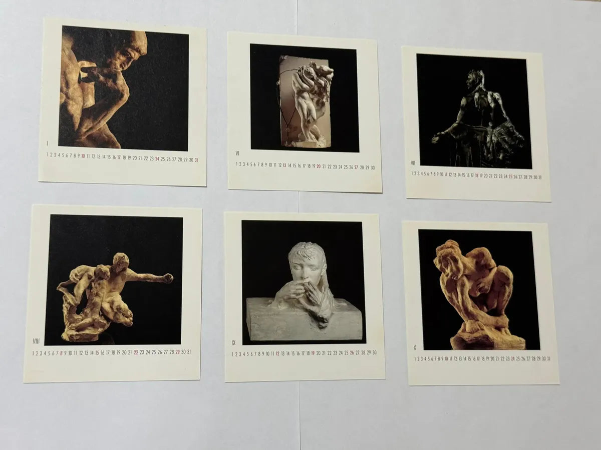 Calendário Antigo Rodin 1999 Arte Esculturas Teneues