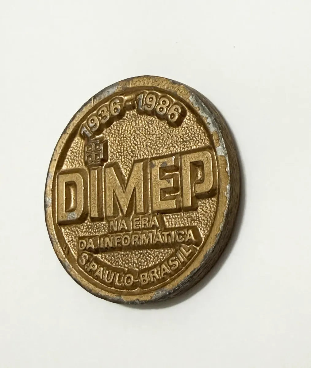 Medalha Antiga Comemorativa Dimep 50 Anos 1986 São Paulo