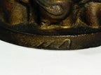 Escultura Antiga Em Bronze Maternidade 3 Mulheres Assinada