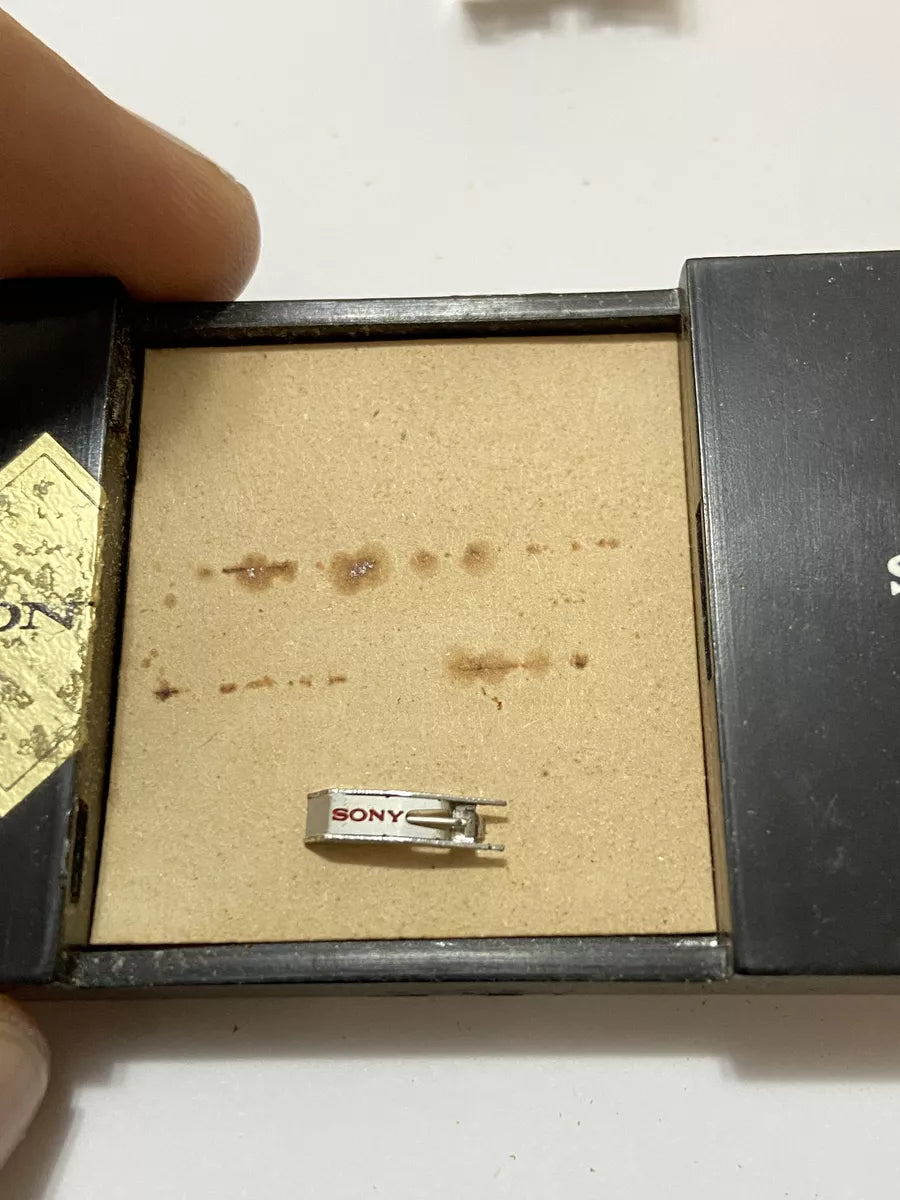 Antigo Raro Cartucho Sony Vc-8e + Agulha Ag-110 Toca Discos