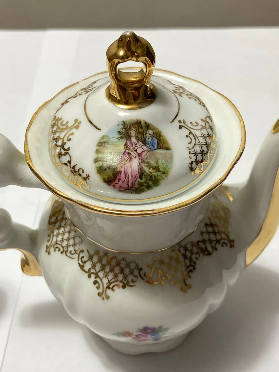 Antigo Bule E Leiteira Real Sp Brasil Dourados