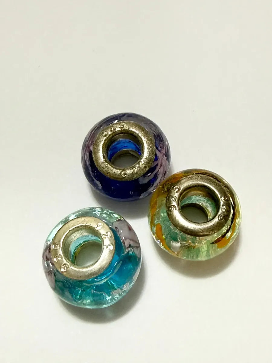 Berloques Murano E Prata 925 Cores E Detalhes - 3uni N7
