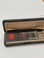 Estojo Antigo Caneta Parker Original Certificado De Garantia