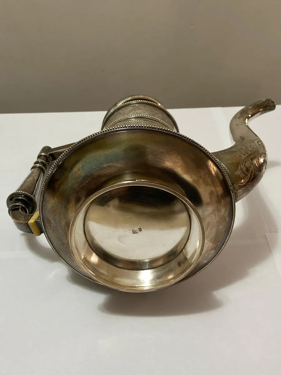 Antigo Bule Russo Imperial Em Prata 84 Zolotniks 1891 742g