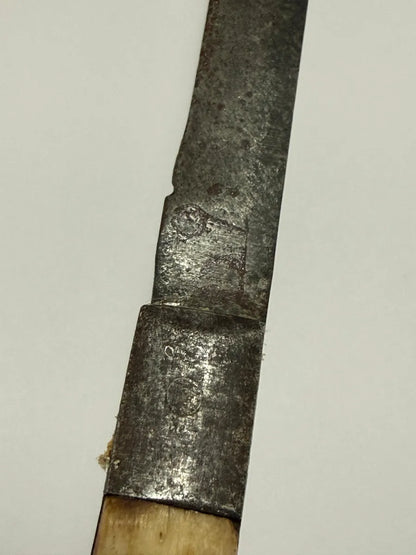 Canivete Antigo Alemão Com Cabo Em Osso