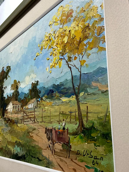 D. Urban 1984 - Quadro Antigo Ost Paisagem Rural Brasileira